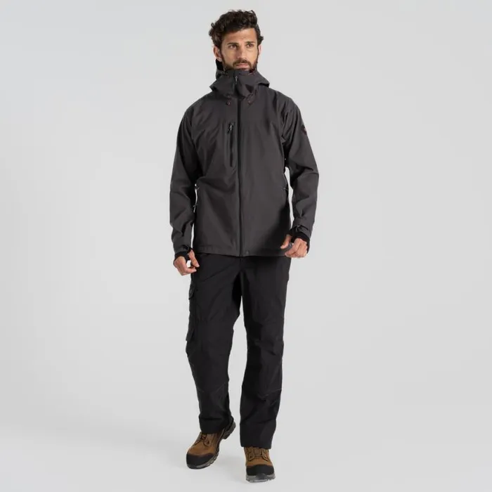 Mens Waterproof Jackets Craghoppers Richmond Stretch Workwear Jacket Carbon Grey Mens Waterproof Jackets Craghoppers Richmond Stretch Workwear Jacket Carbon Grey