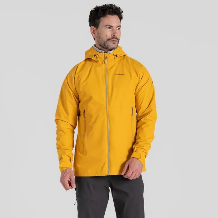Mens Waterproof Jackets Craghoppers Sebastian Waterproof Jacket Warbler Yellow