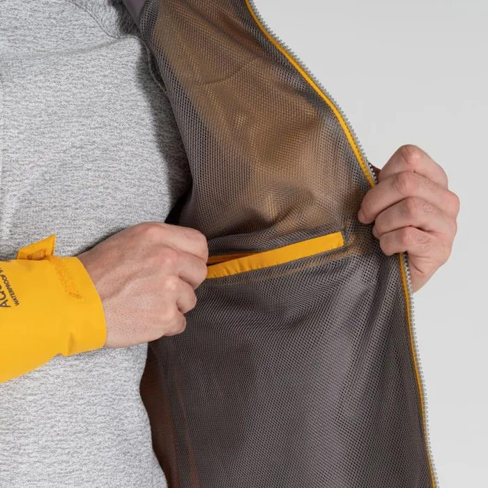 Mens Waterproof Jackets Craghoppers Sebastian Waterproof Jacket Warbler Yellow Mens Waterproof Jackets Craghoppers Sebastian Waterproof Jacket Warbler Yellow