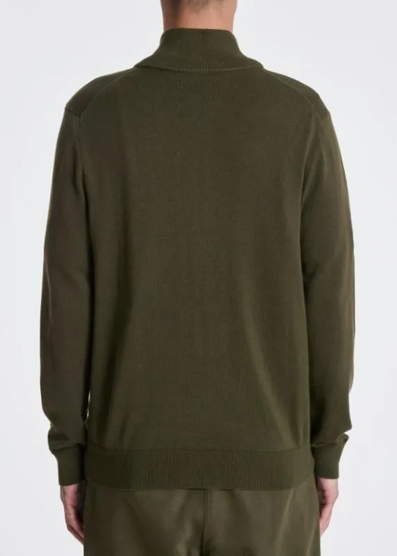 Mens Zebra Logo Zip Cardigan Paul Smith Sweaters Mens Zebra Logo Zip Cardigan Paul Smith Sweaters