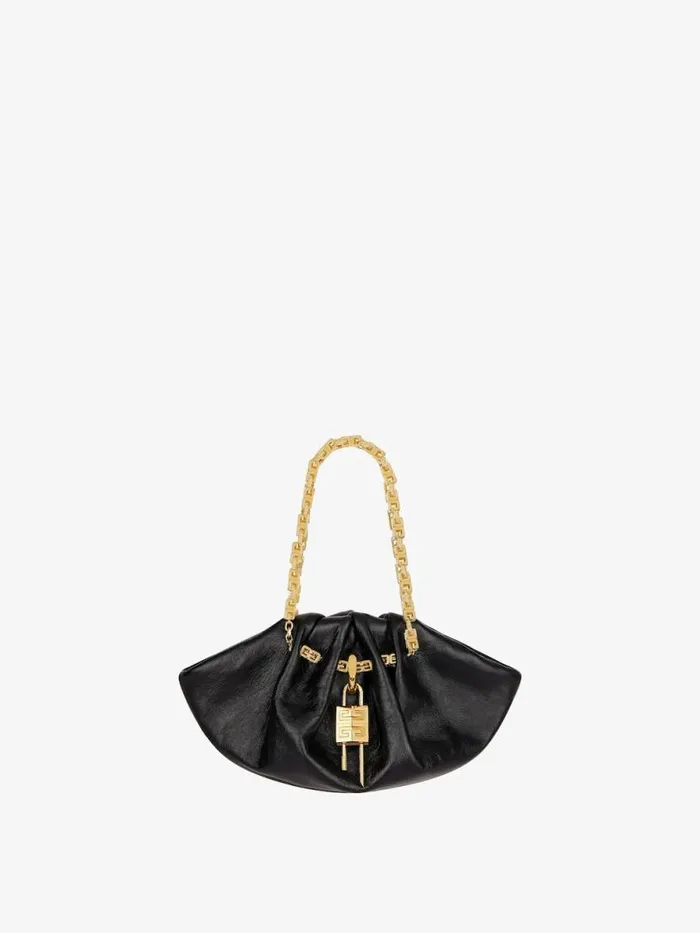 Mini Kenny Neo Bag In Leather Black Women Givenchy Crossbody Bags