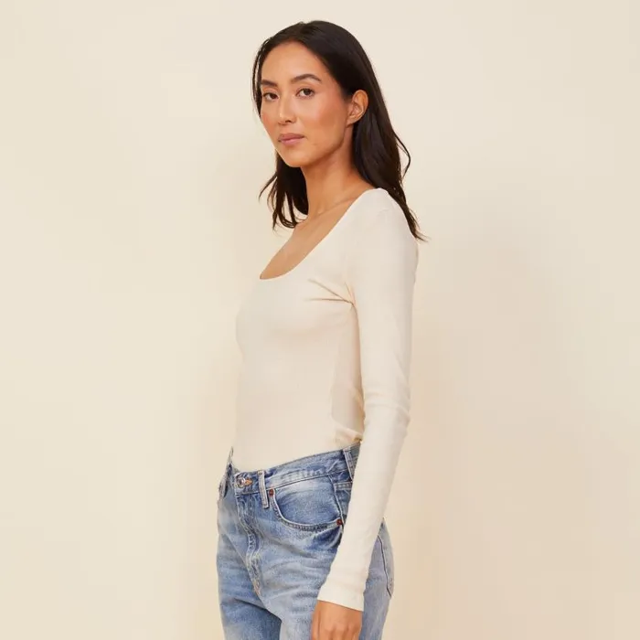 MONROW Long Sleeve 90039S Rib Long Sleeve 8211 Women MONROW Long Sleeve 90039S Rib Long Sleeve 8211 Women
