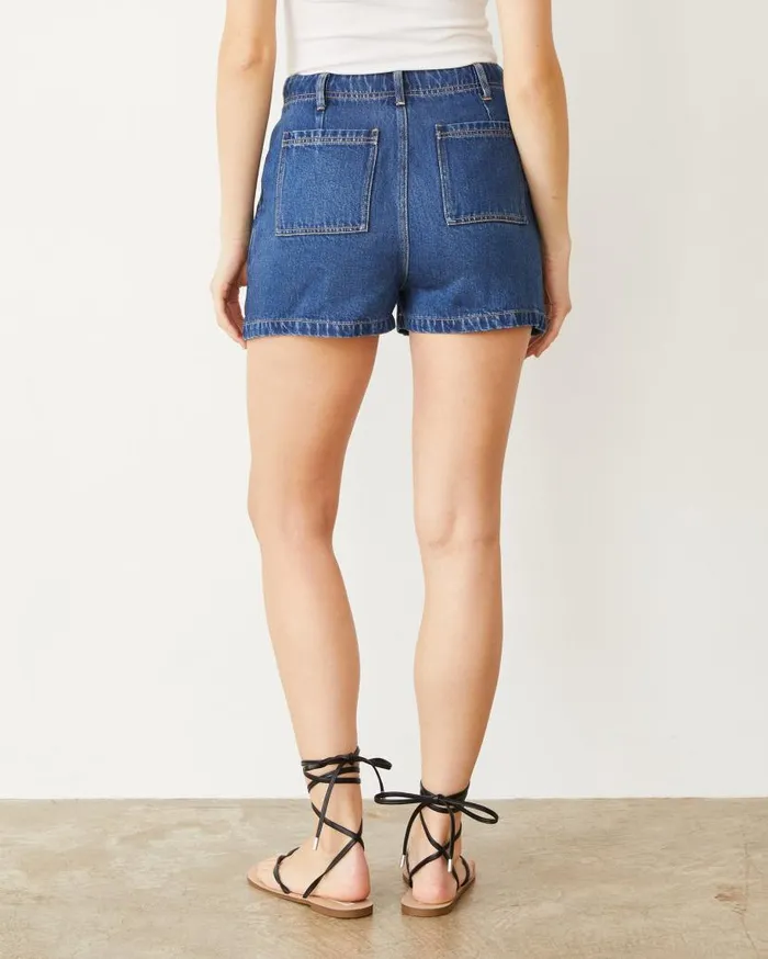 MONROW Shorts Soft Denim Cargo Short 8211 Women MONROW Shorts Soft Denim Cargo Short 8211 Women