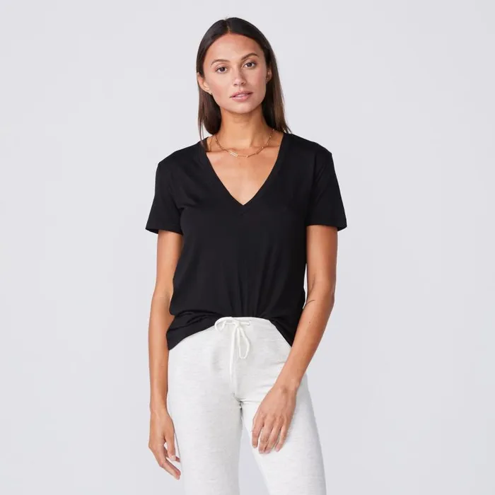 MONROW Tees Relaxed V Set 8211 Women MONROW Tees Relaxed V Set 8211 Women
