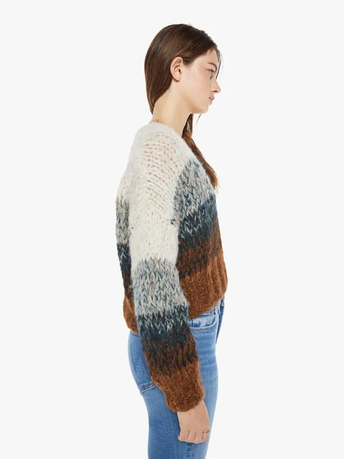 Mother Denim Alpaca Ombre VNeck Pullover Brown Ombre 8211 Women Mother Denim Alpaca Ombre VNeck Pullover Brown Ombre 8211 Women