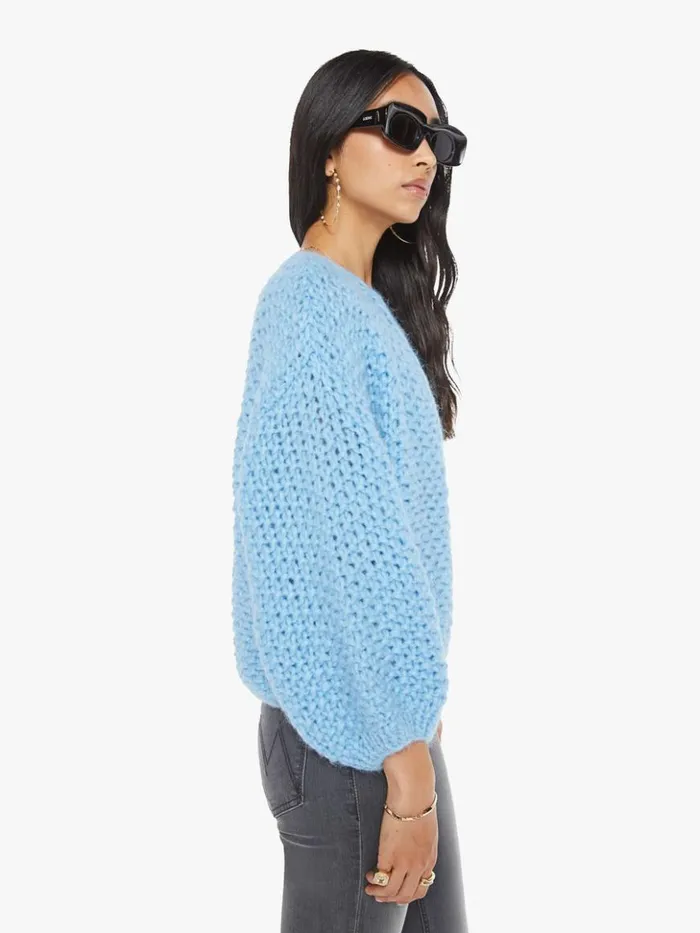 Mother Denim Alpaca Pearl Pattern Bomber Cardigan Alaskan Blue 8211 Women Mother Denim Alpaca Pearl Pattern Bomber Cardigan Alaskan Blue 8211 Women