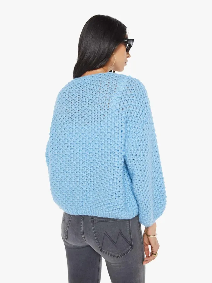 Mother Denim Alpaca Pearl Pattern Bomber Cardigan Alaskan Blue 8211 Women Mother Denim Alpaca Pearl Pattern Bomber Cardigan Alaskan Blue 8211 Women