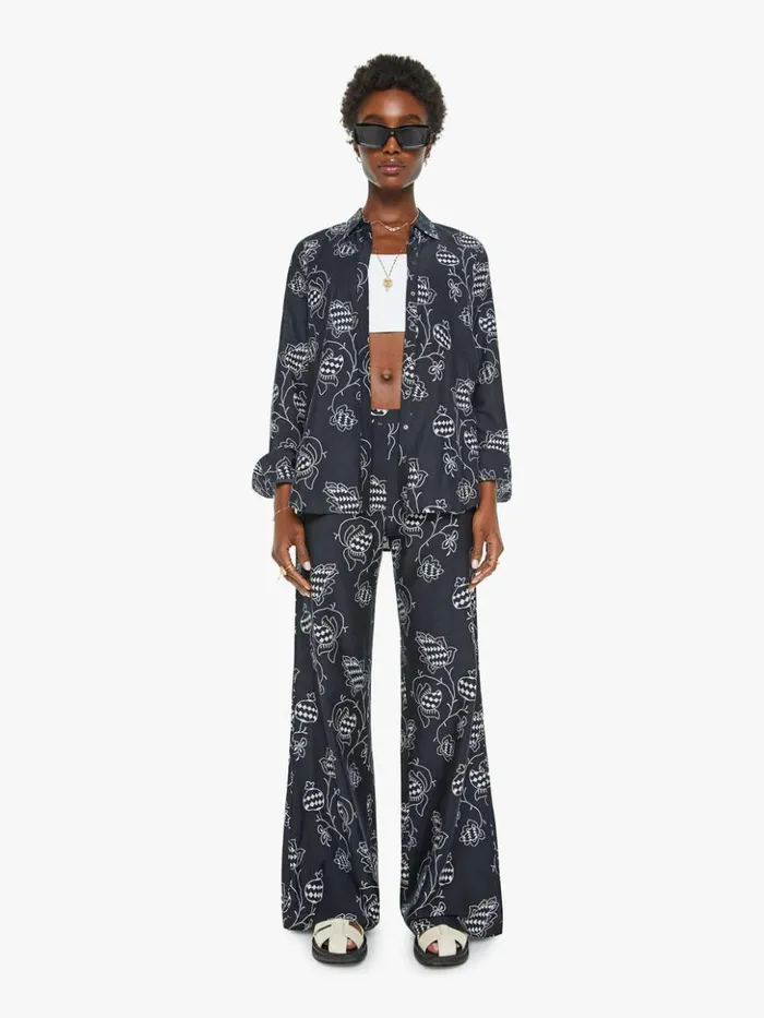 Mother Denim Beau Shirt Black Pom 8211 Women Mother Denim Beau Shirt Black Pom 8211 Women