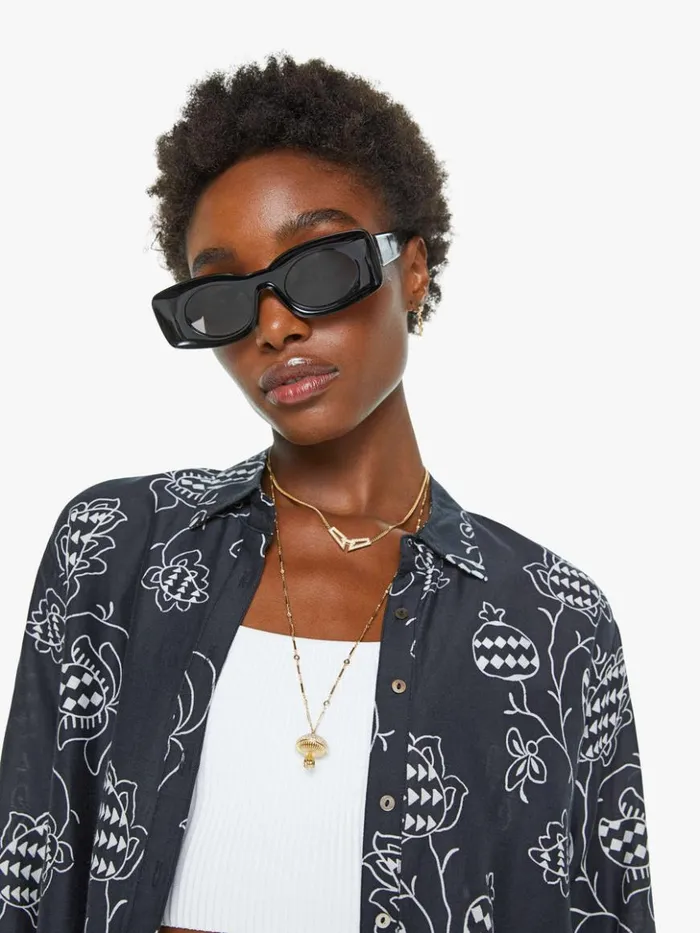 Mother Denim Beau Shirt Black Pom 8211 Women Mother Denim Beau Shirt Black Pom 8211 Women
