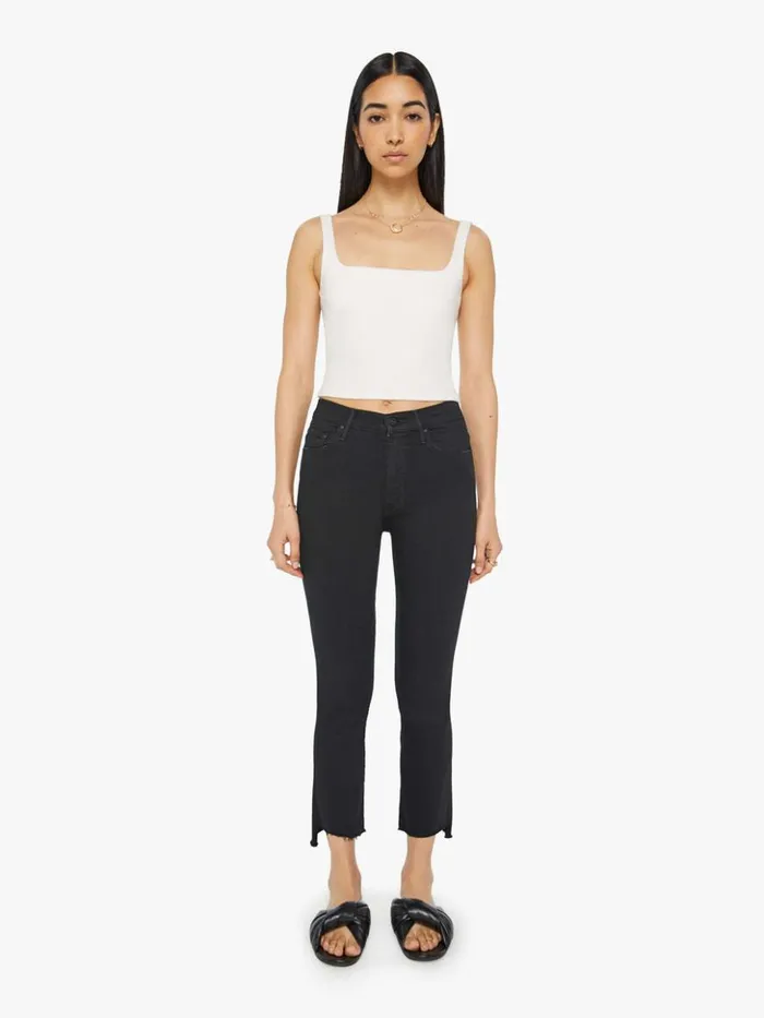 Mother Denim Bootcut The Insider Crop Step Fray Wash Not Guilty 8211 Women