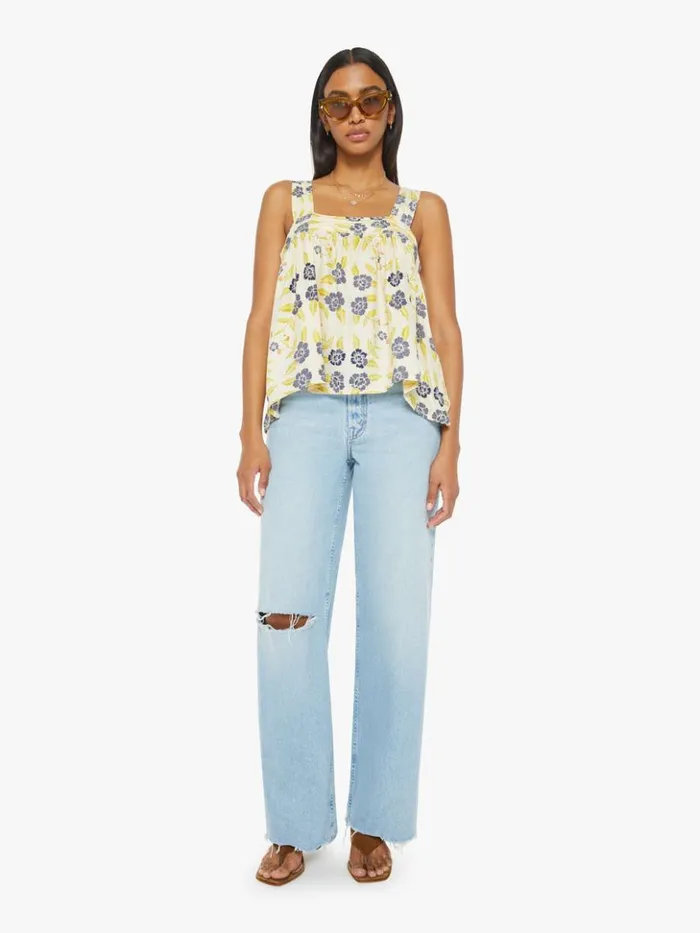 Mother Denim Jasmine Top Prairie Indigo 8211 Women