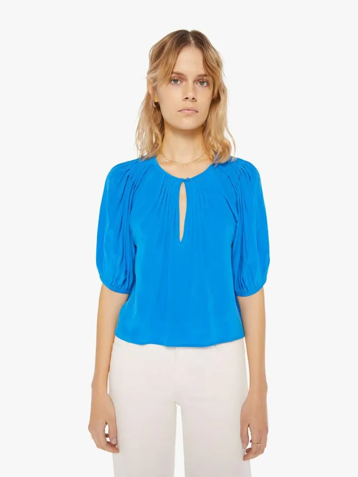 Mother Denim Louisa Top Blue Opal 8211 Women