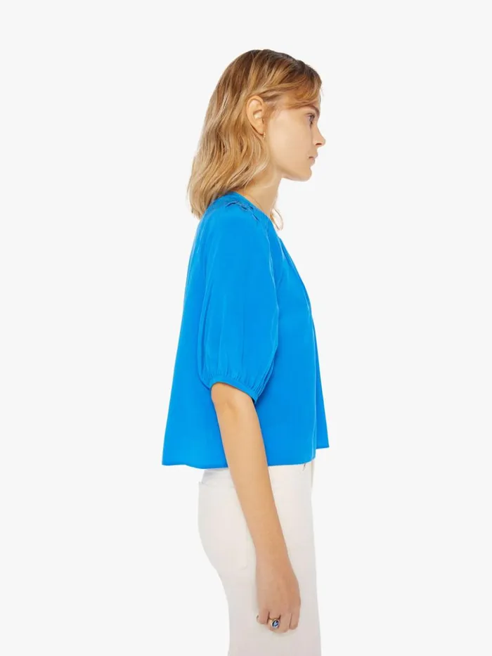 Mother Denim Louisa Top Blue Opal 8211 Women