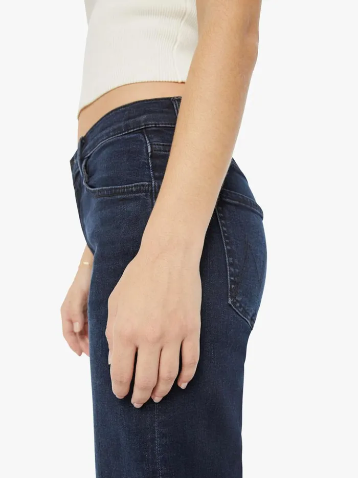 Mother Denim Relaxed Petites The Lil039 Mid Rise Zip Rambler Wash Night In Venice 8211 Women