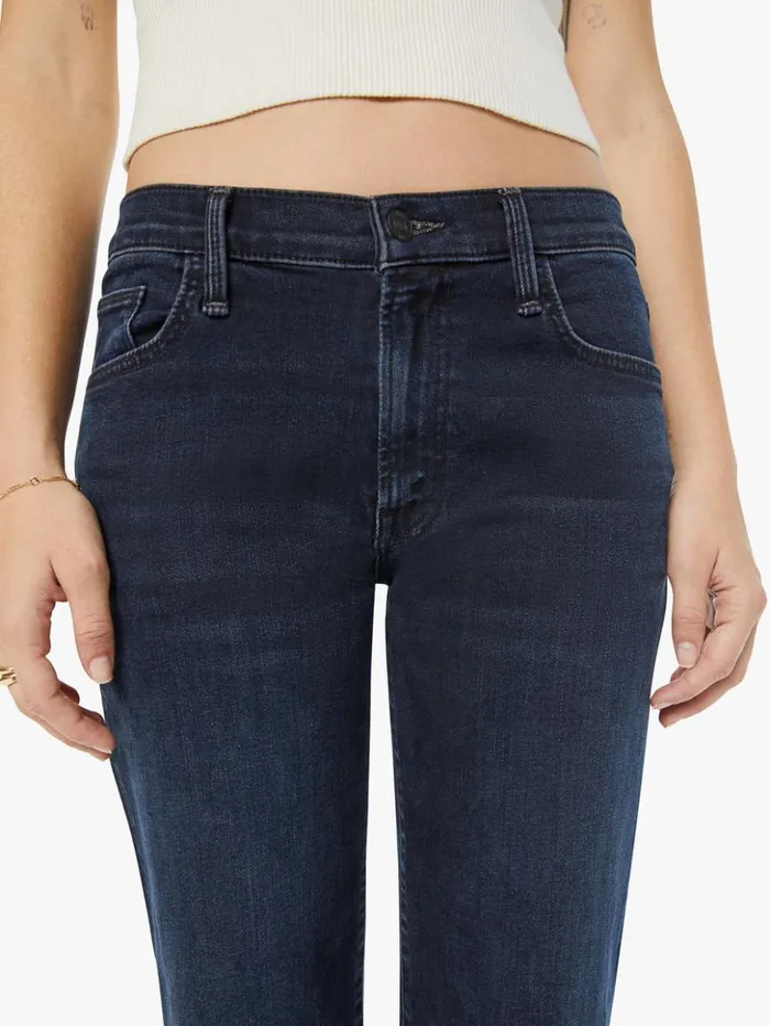 Mother Denim Relaxed Petites The Lil039 Mid Rise Zip Rambler Wash Night In Venice 8211 Women