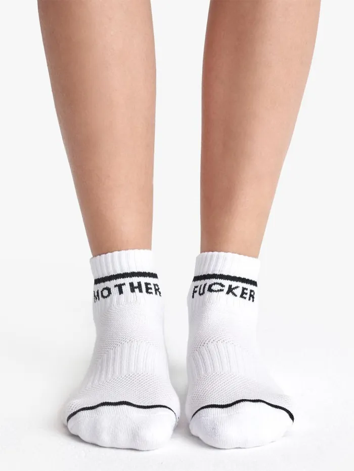 Mother Denim Socks Baby Steps Ankle Mwbwhiteblack 8211 Women