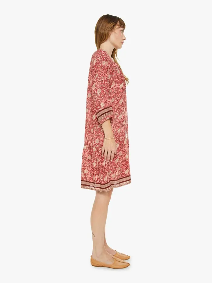 Mother Denim Stevie Dress Water Lily Terracotta 8211 Women