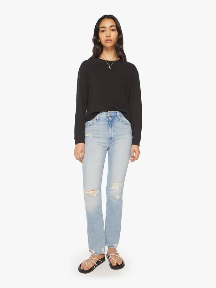 Mother Denim The LS Slouchy Cut Off Black 8211 Women Mother Denim The LS Slouchy Cut Off Black 8211 Women