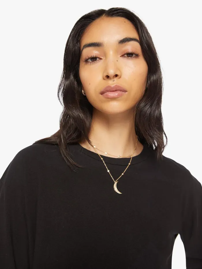 Mother Denim The LS Slouchy Cut Off Black 8211 Women Mother Denim The LS Slouchy Cut Off Black 8211 Women
