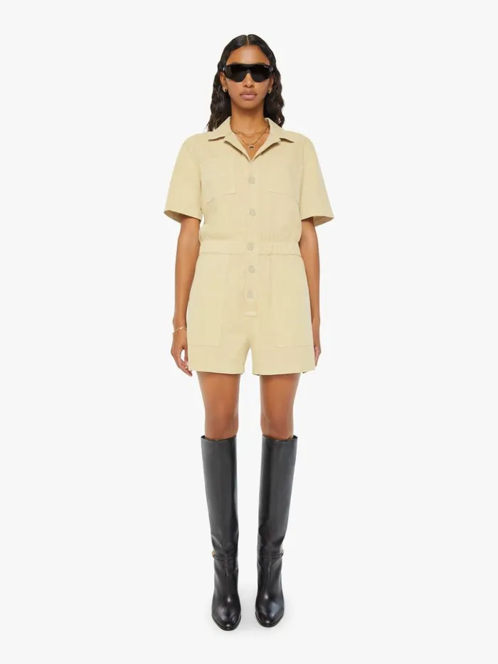 Mother Denim The Patch Springy Romper Mojave Desert 8211 Women