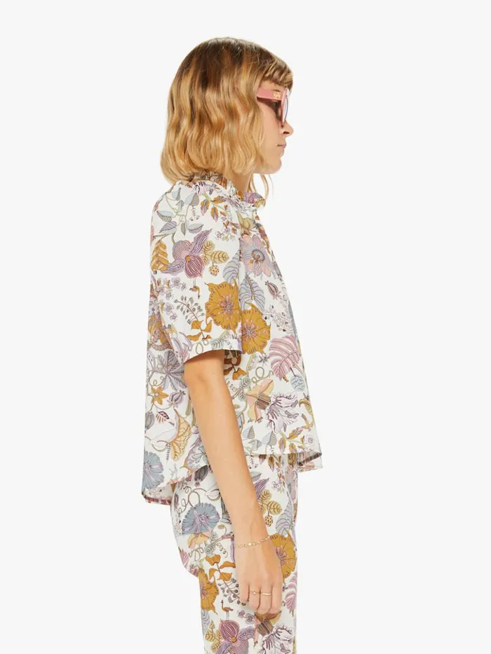 Mother Denim Winnie Shirt Lavender Eden 8211 Women