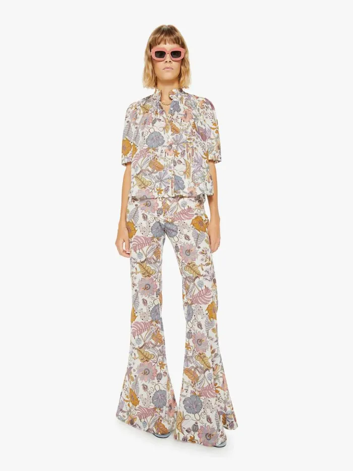 Mother Denim Winnie Shirt Lavender Eden 8211 Women