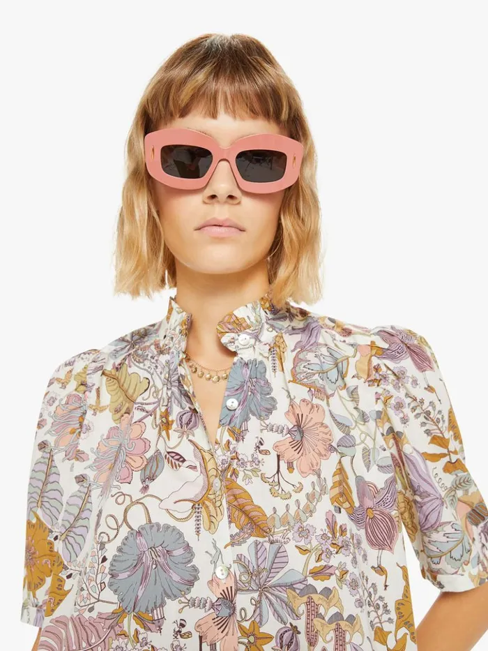 Mother Denim Winnie Shirt Lavender Eden 8211 Women