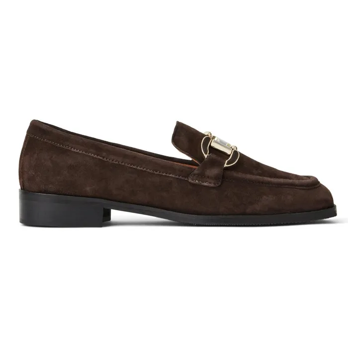 Natalie Square Toe LoaferBrown Suede Women Bruno Magli Flats and Loafers