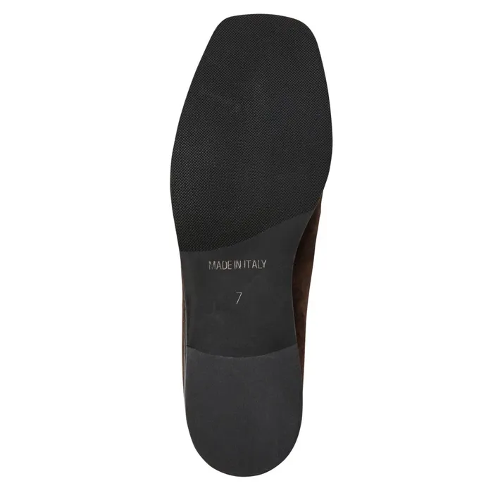 Natalie Square Toe LoaferBrown Suede Women Bruno Magli Flats and Loafers
