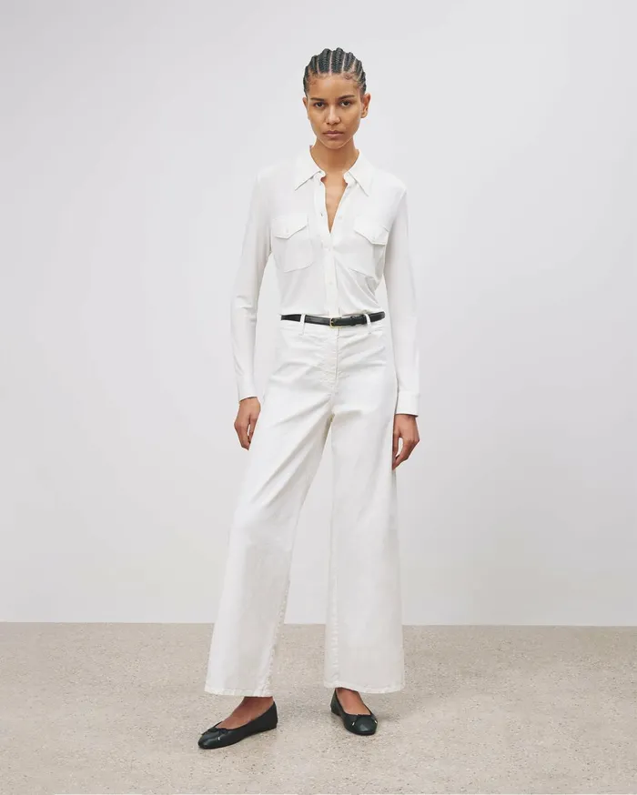 Nili Lotan AVELINE SHIRT Black Women Tops