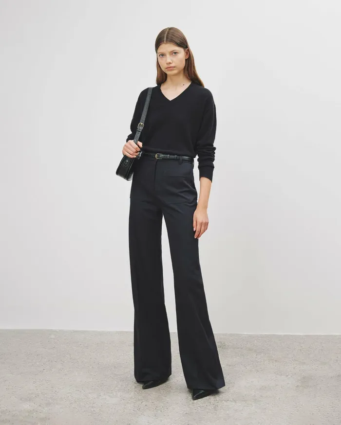 Nili Lotan CHRISTOPHE PANT Brown Women Pants and Shorts