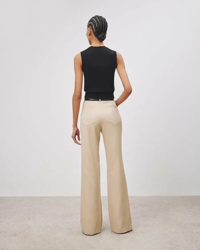Nili Lotan CHRISTOPHE PANT Brown Women Pants and Shorts