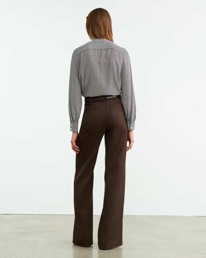 Nili Lotan CHRISTOPHE PANT Brown Women Pants and Shorts