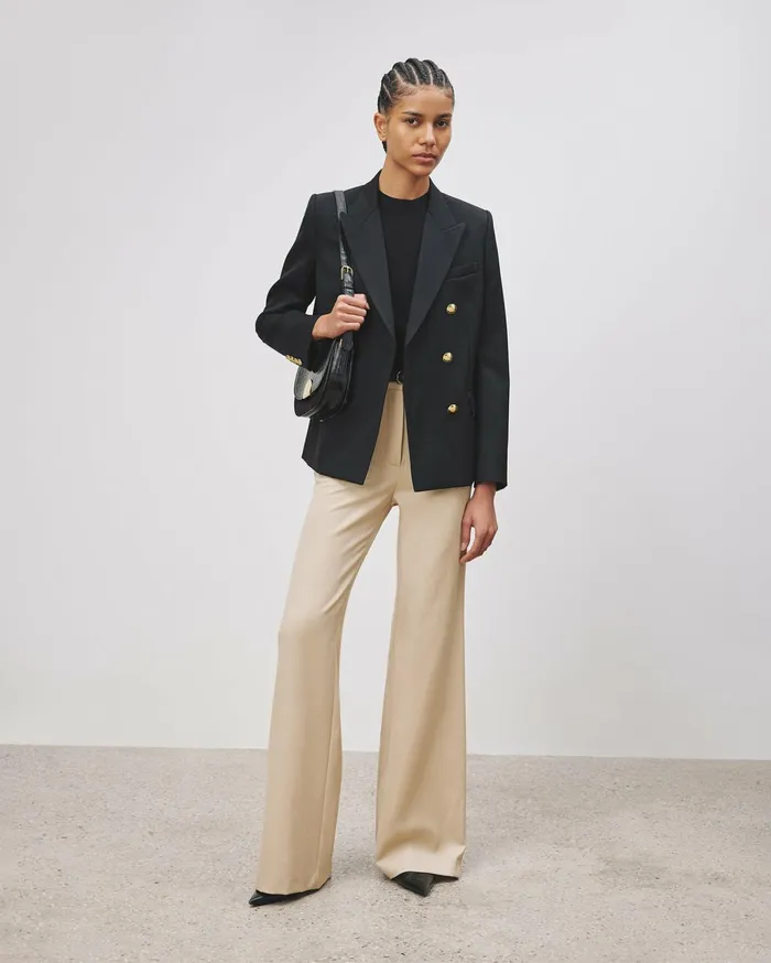 Nili Lotan CHRISTOPHE PANT Brown Women Pants and Shorts