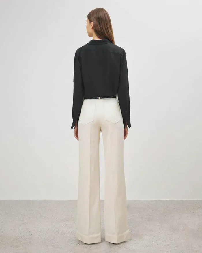 Nili Lotan CHRISTOPHE PANT Brown Women Pants and Shorts