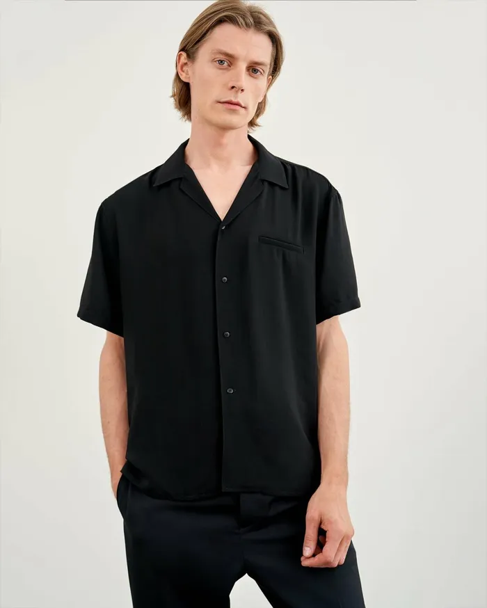 Nili Lotan CODY SHIRT Black Men Shirts