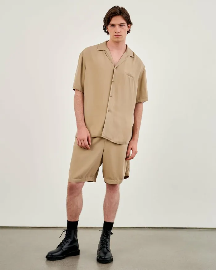 Nili Lotan CODY SHIRT Black Men Shirts