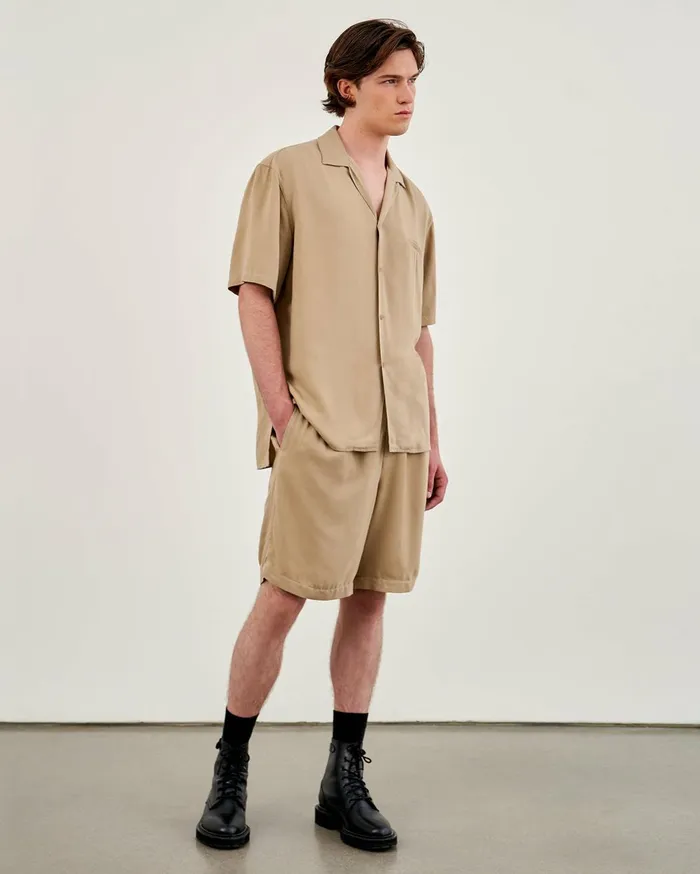 Nili Lotan CODY SHIRT Black Men Shirts