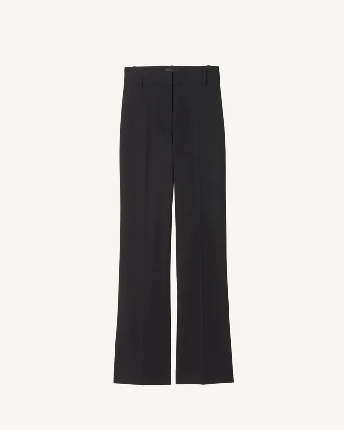 Nili Lotan CROPPED CORETTE PANT Black Women Pants and Shorts