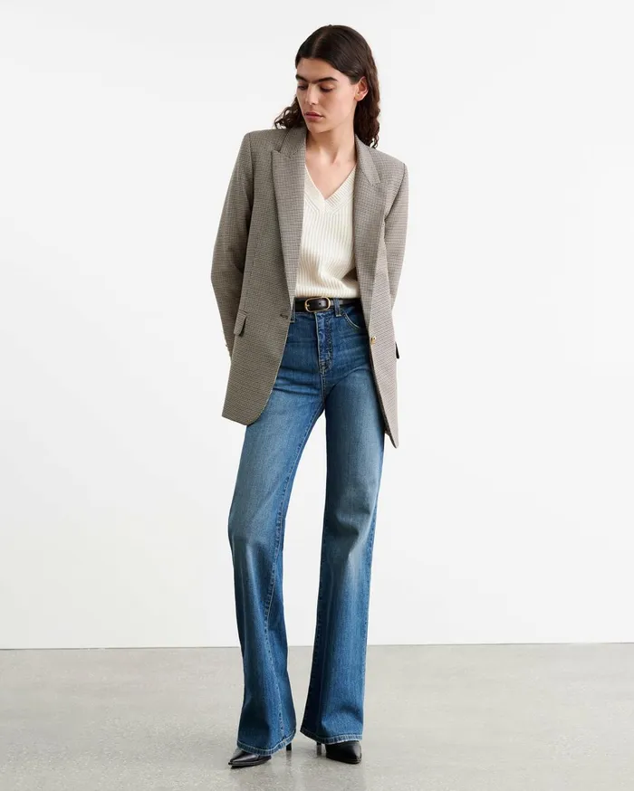 Nili Lotan KORINA CASHMERE SWEATER Espresso Women Knits and Sweaters