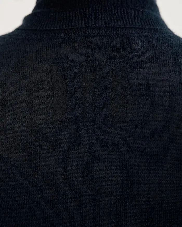 Nili Lotan LYNNETTE TURTLENECK Black Women Knits and Sweaters