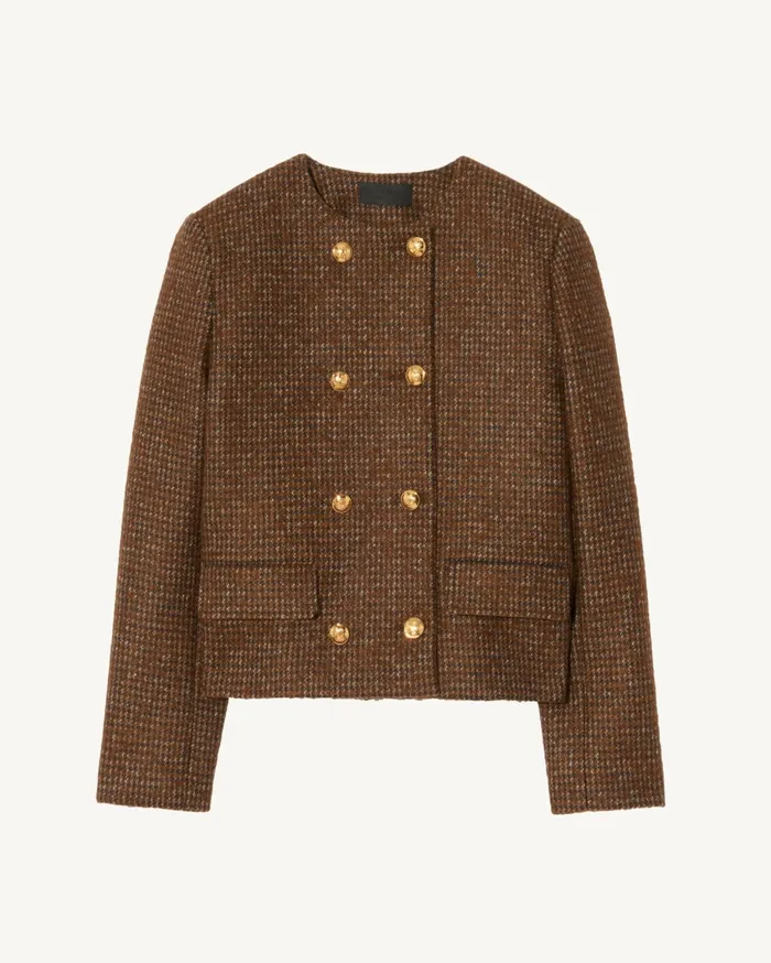 Nili Lotan MELANIE JACKET Saddle Check Women Jackets and Blazers