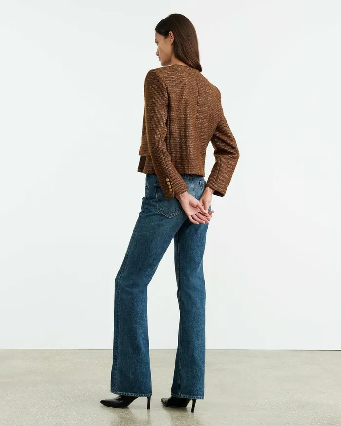 Nili Lotan MELANIE JACKET Saddle Check Women Jackets and Blazers