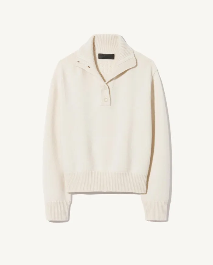 Nili Lotan RENATA CASHMERE SWEATER Ivory Women Knits and Sweaters