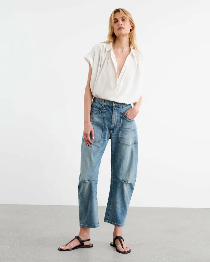 Nili Lotan SHON JEAN Classic Wash Women Denim