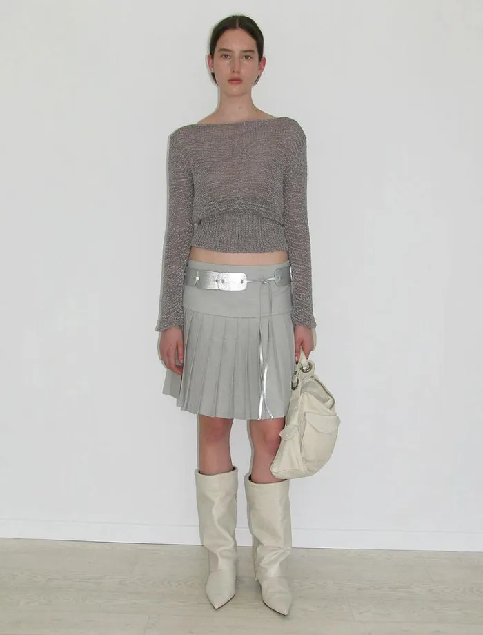 No 1698 Magdalena Grey Women Paloma Wool Bottoms