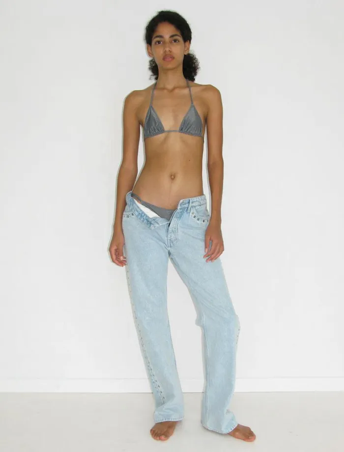 No 1699 Crowd Light Denim Women Paloma Wool Bottoms
