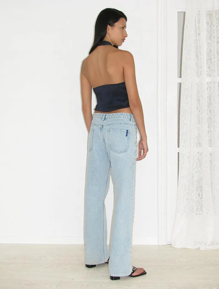 No 1699 Crowd Light Denim Women Paloma Wool Bottoms