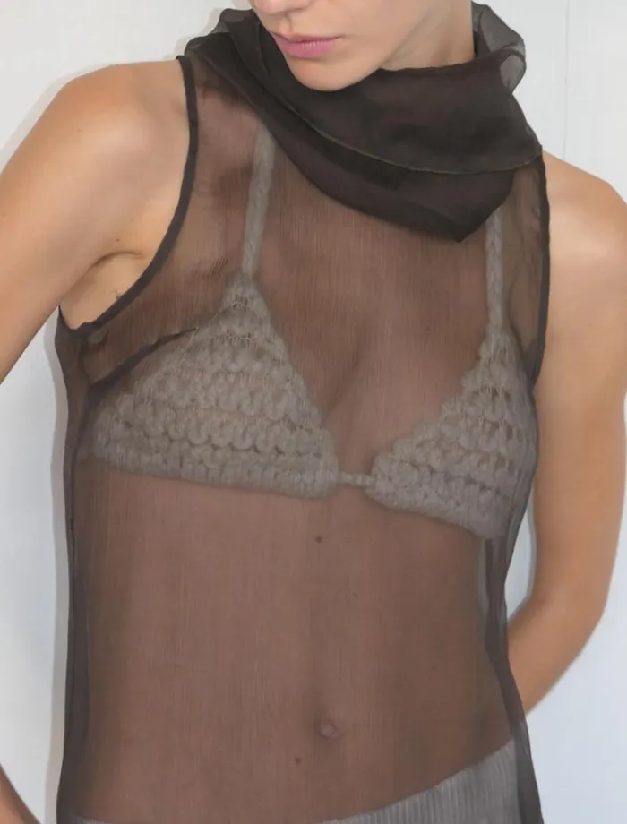 No 1723 Merlin Dark Brown Women Paloma Wool Tops