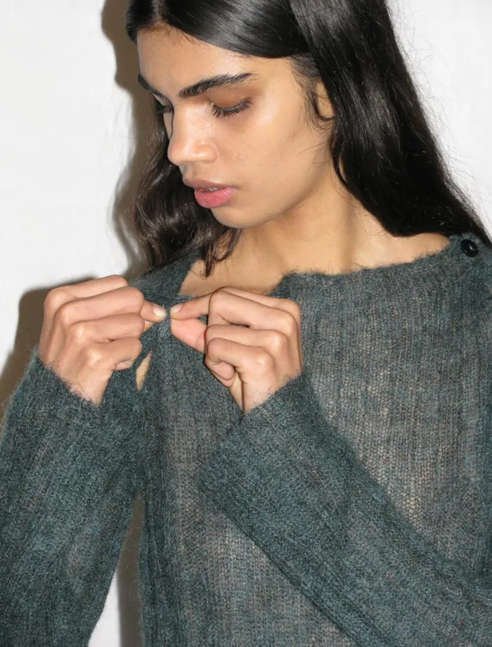 No 1871 Sumire Dark Green Women Paloma Wool Knits